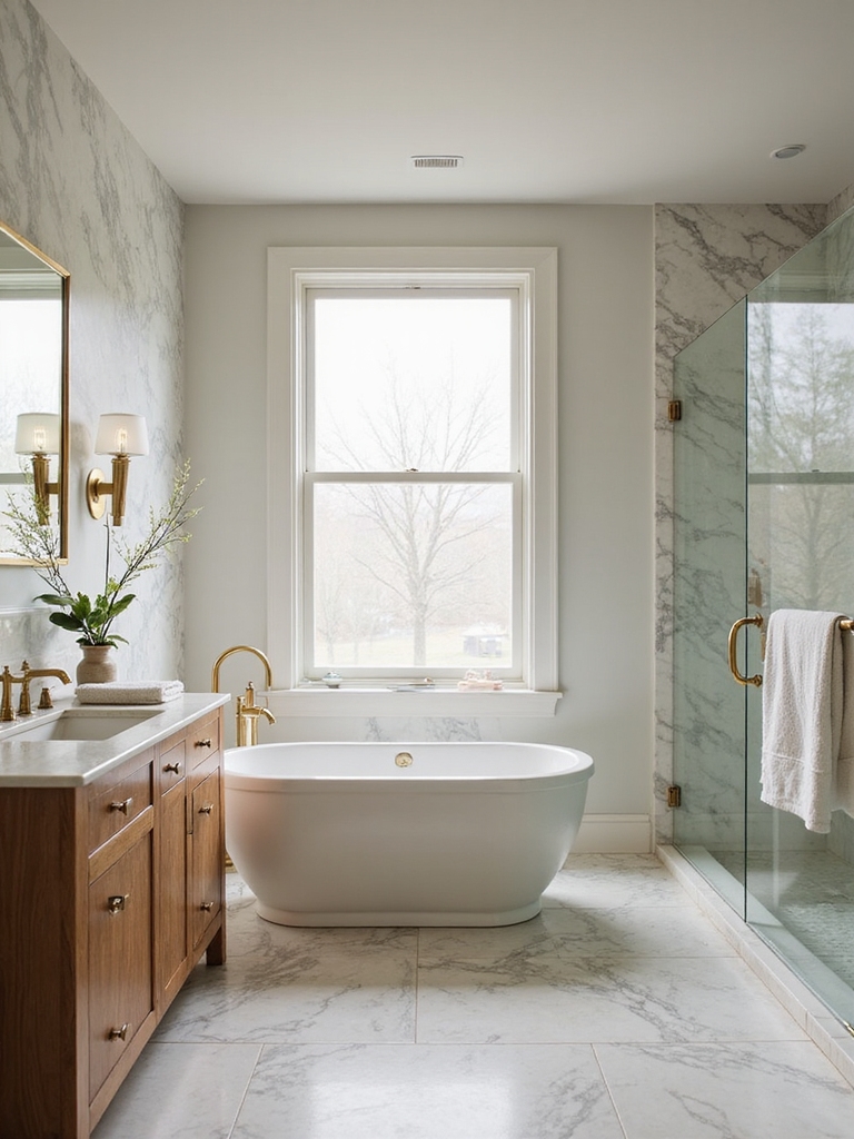 serene intentional bathroom design
