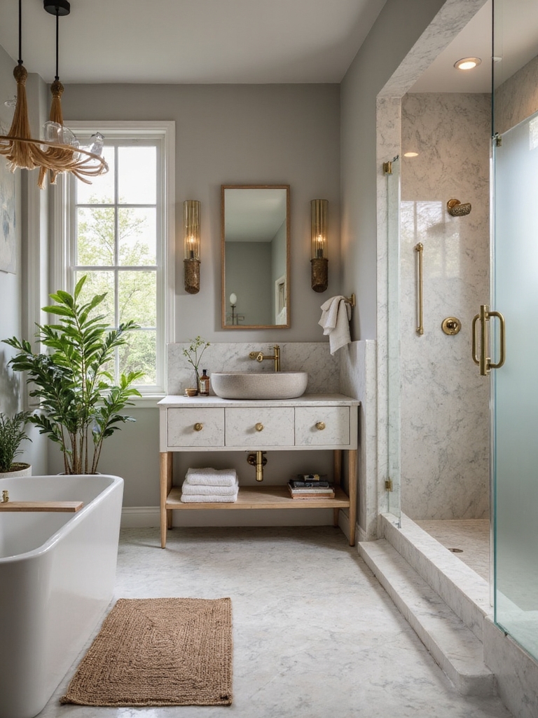 serene neutral bathroom palette
