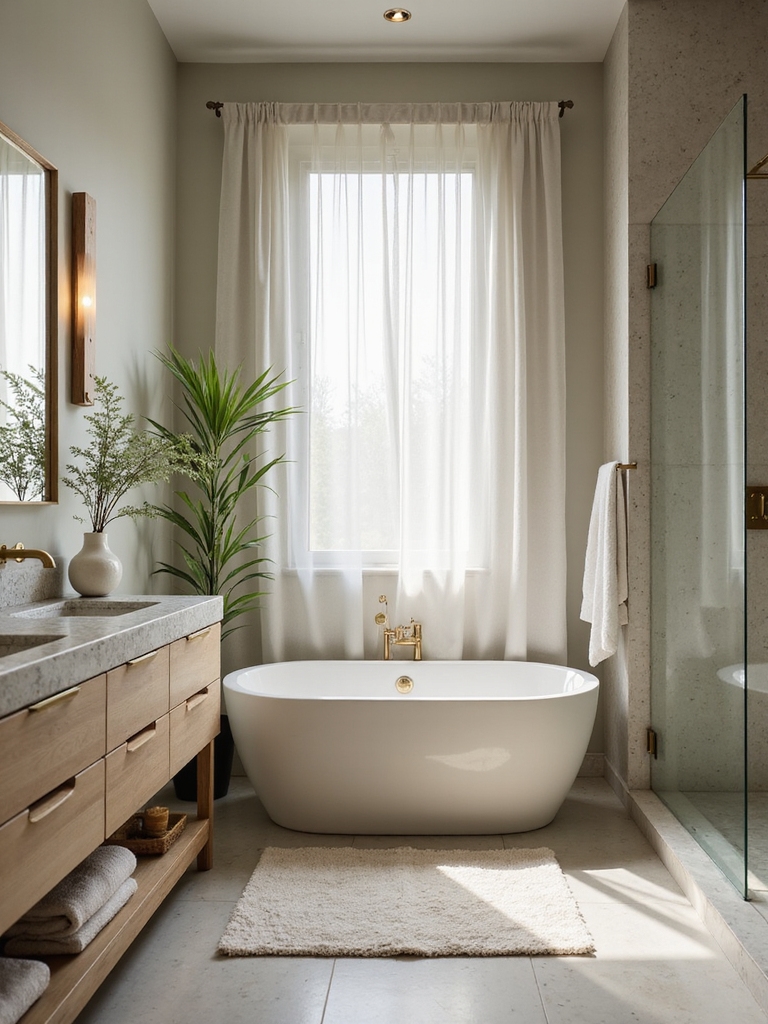 serene small bathroom palettes