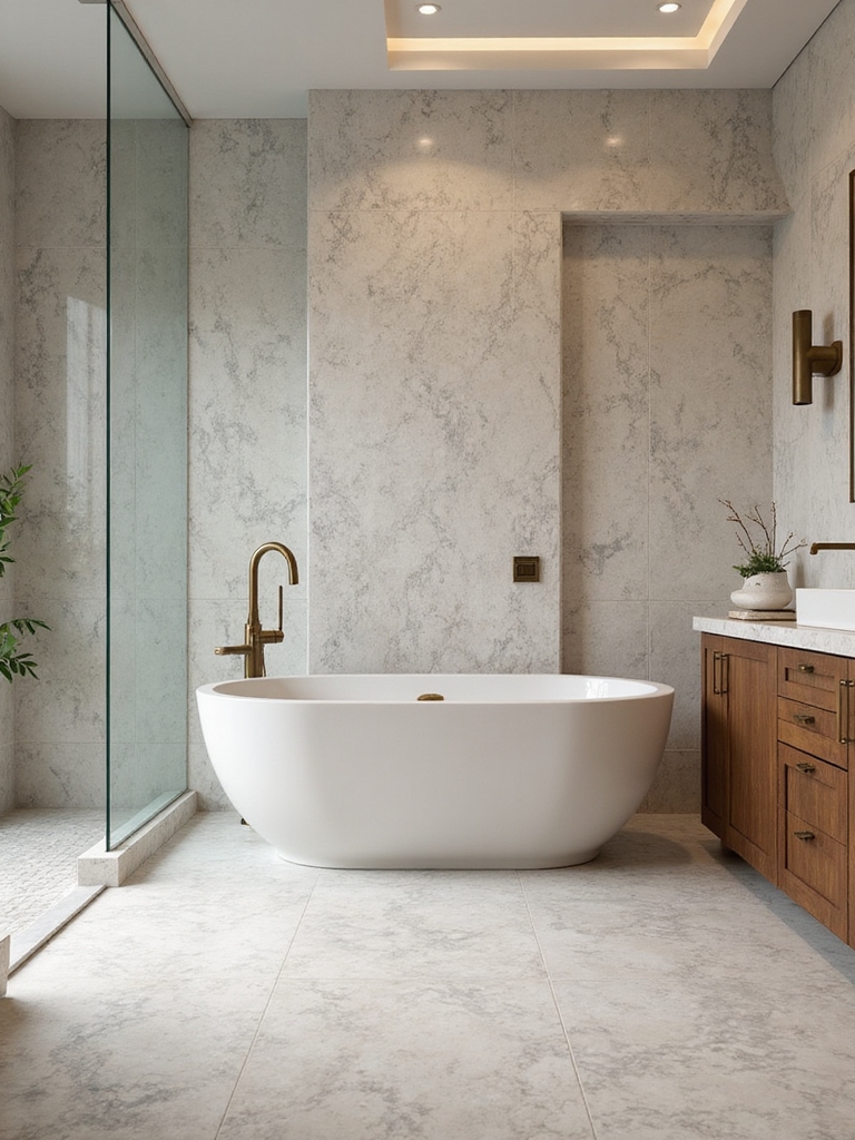 serene spa inspired bathroom design