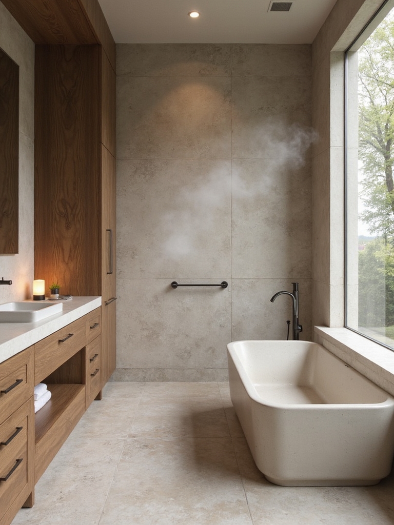 serene spa inspired bathroom design