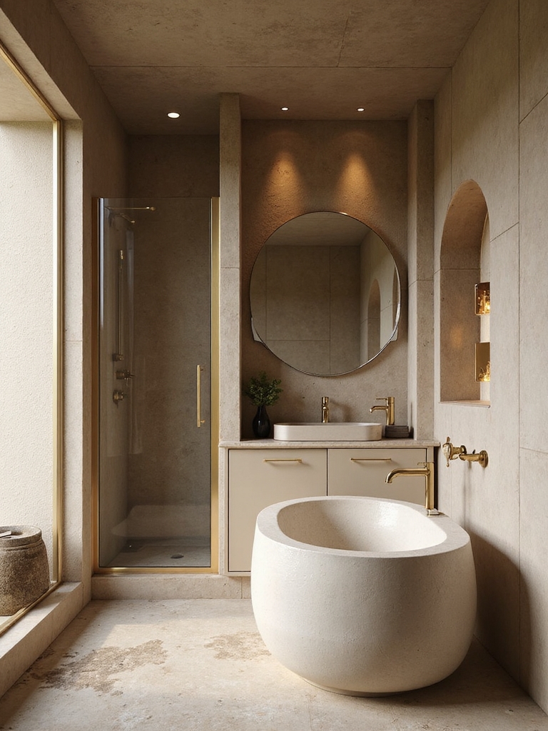 serene spa like bathroom design