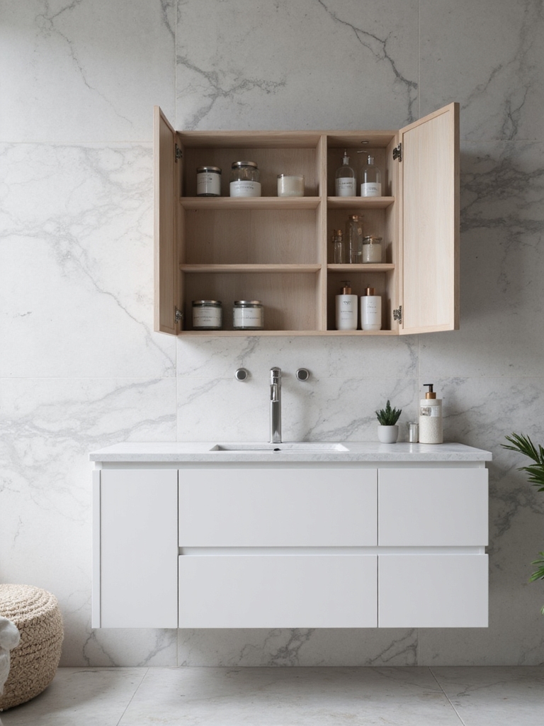 sleek above sink storage solution