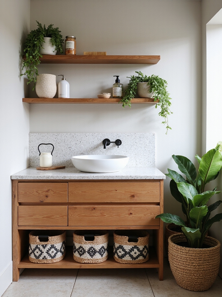 smart storage for compact baths