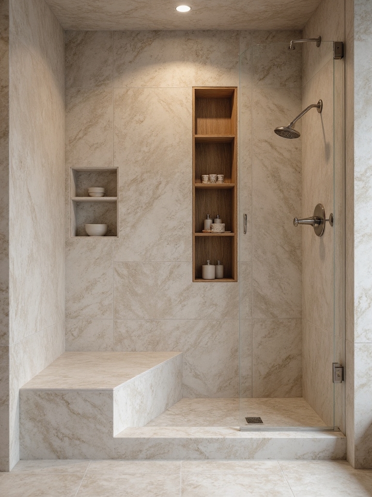 smart storage for showers