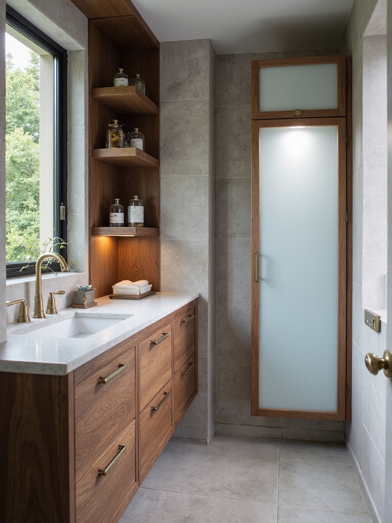 smart storage for small bathrooms