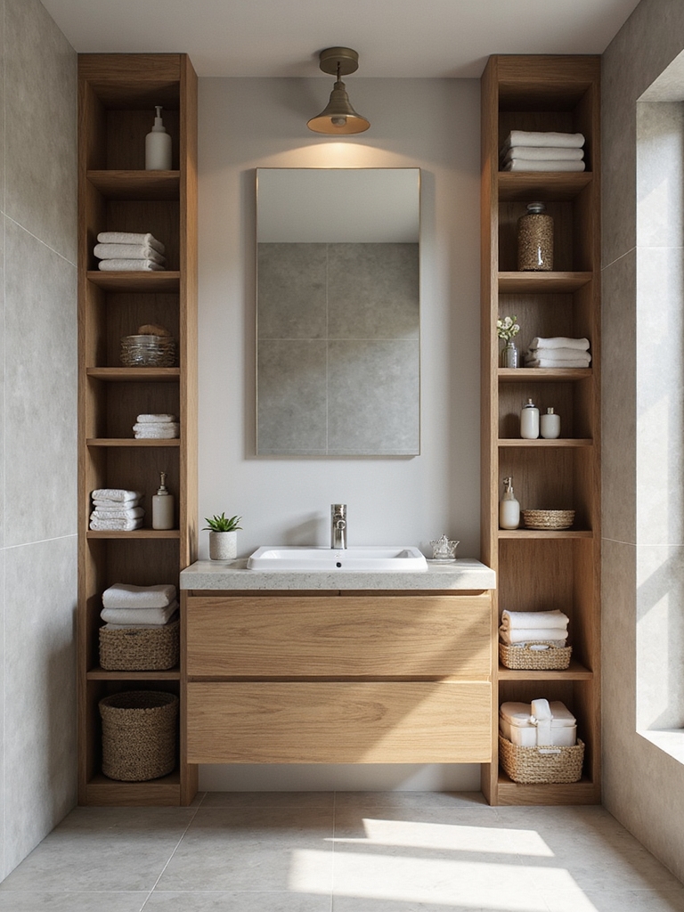 smart storage for small bathrooms
