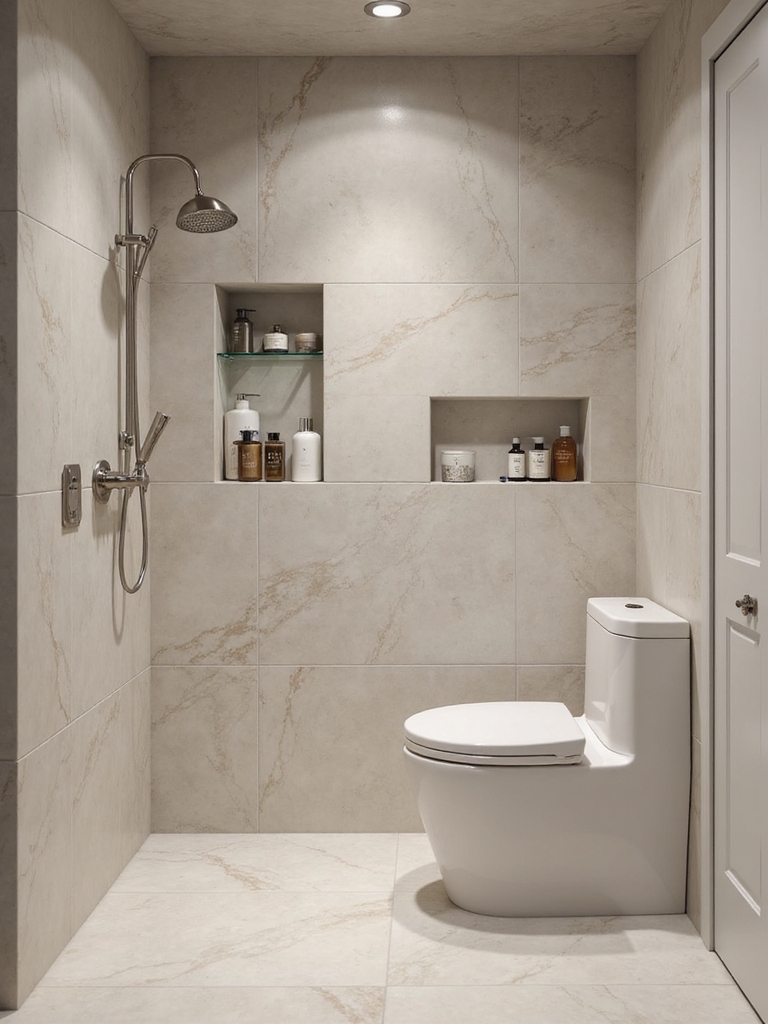 smart storage in showers