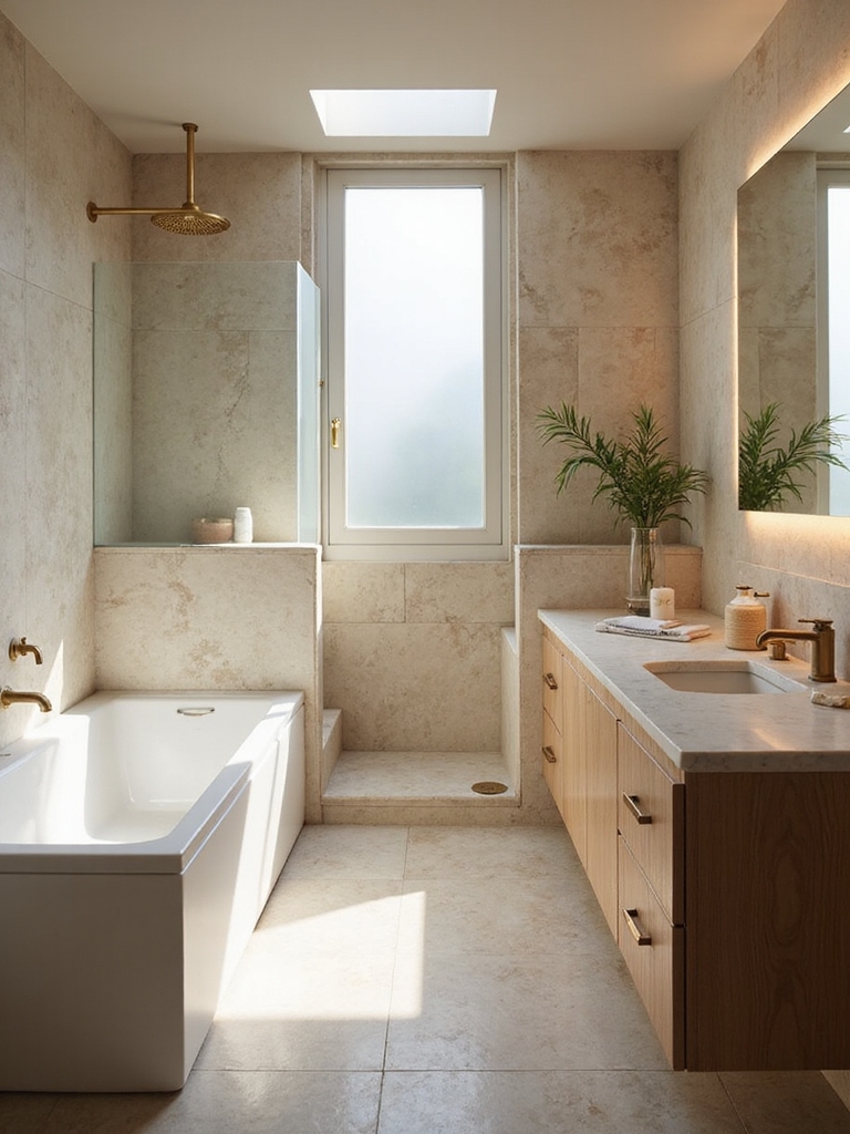 soft layered spa lighting