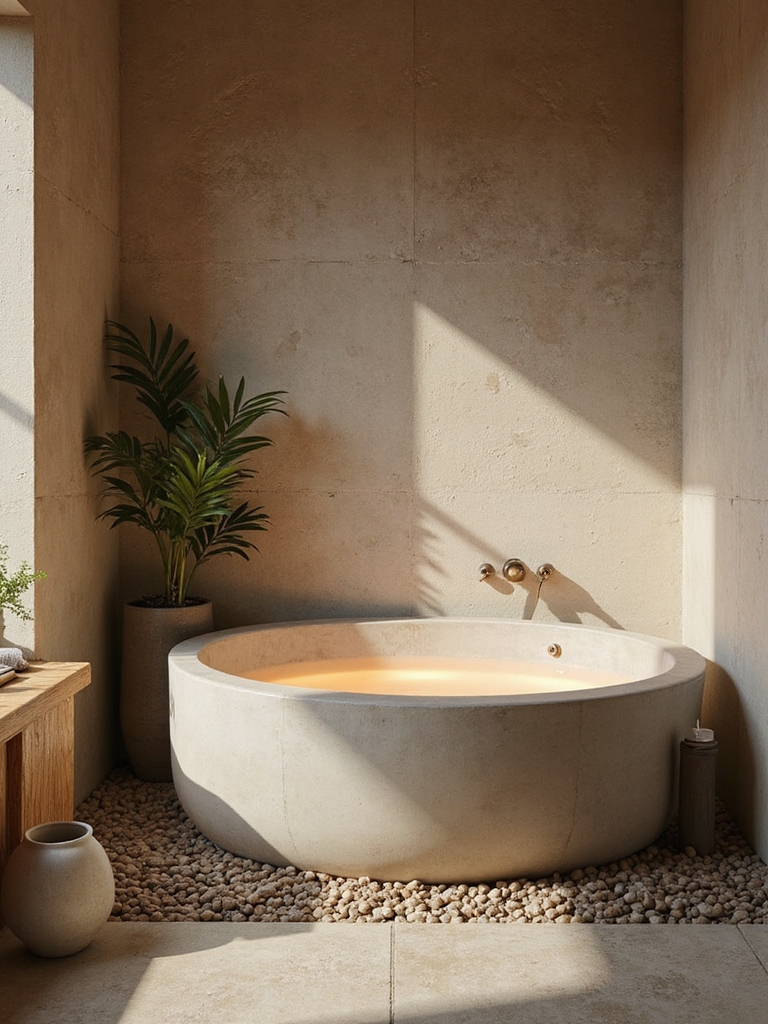 soft warm bath lighting
