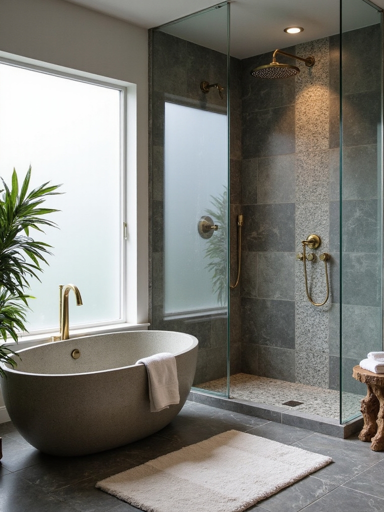 spa like rainfall shower setup