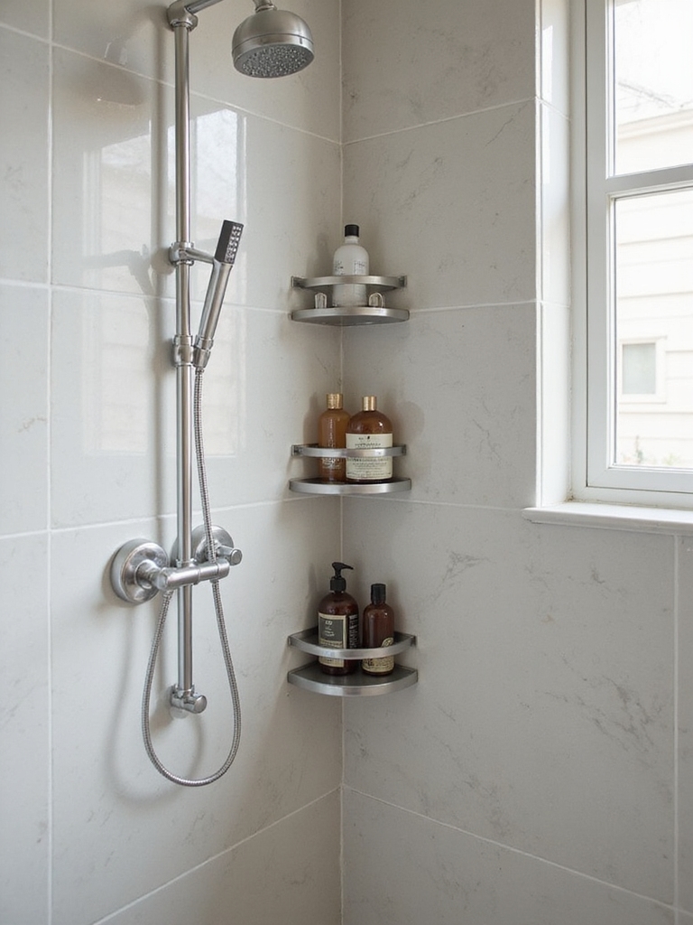 space saving shower storage solutions