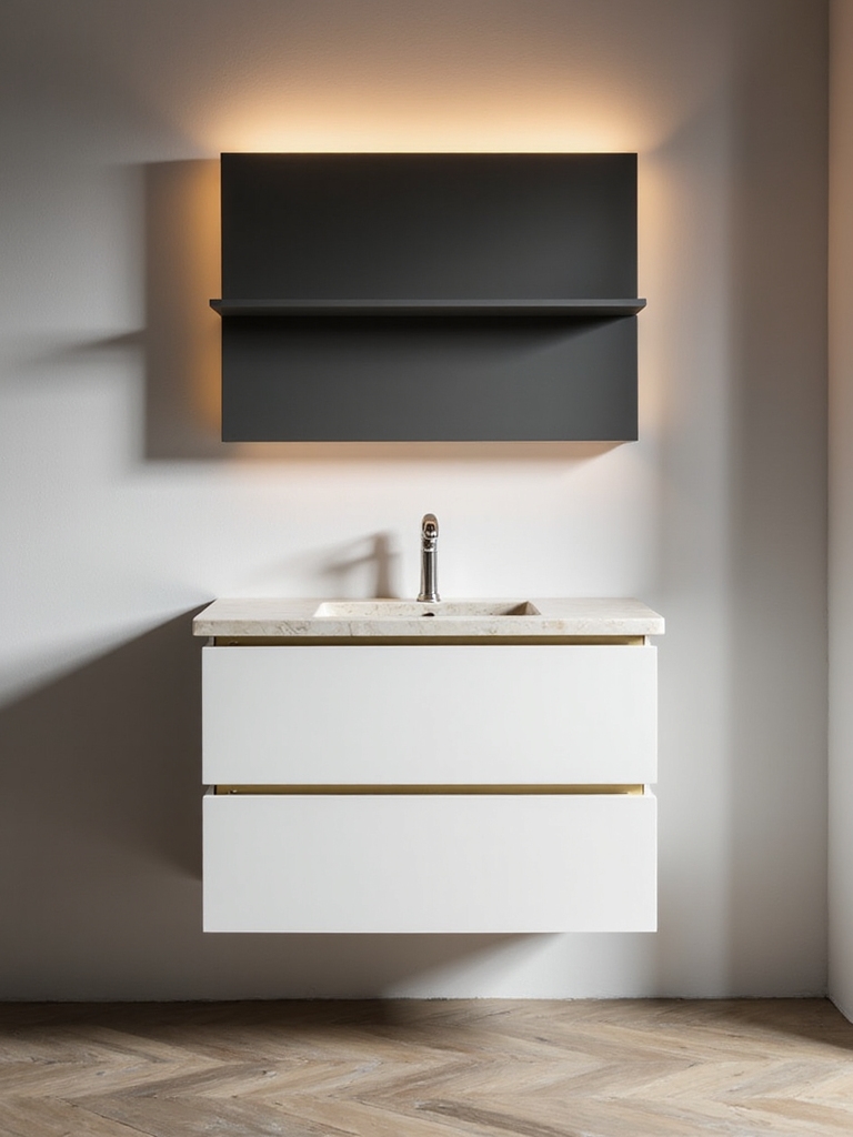 space saving wall mounted vanities