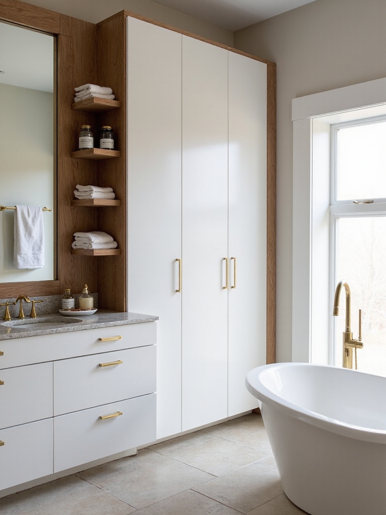 streamlined bathroom storage solutions
