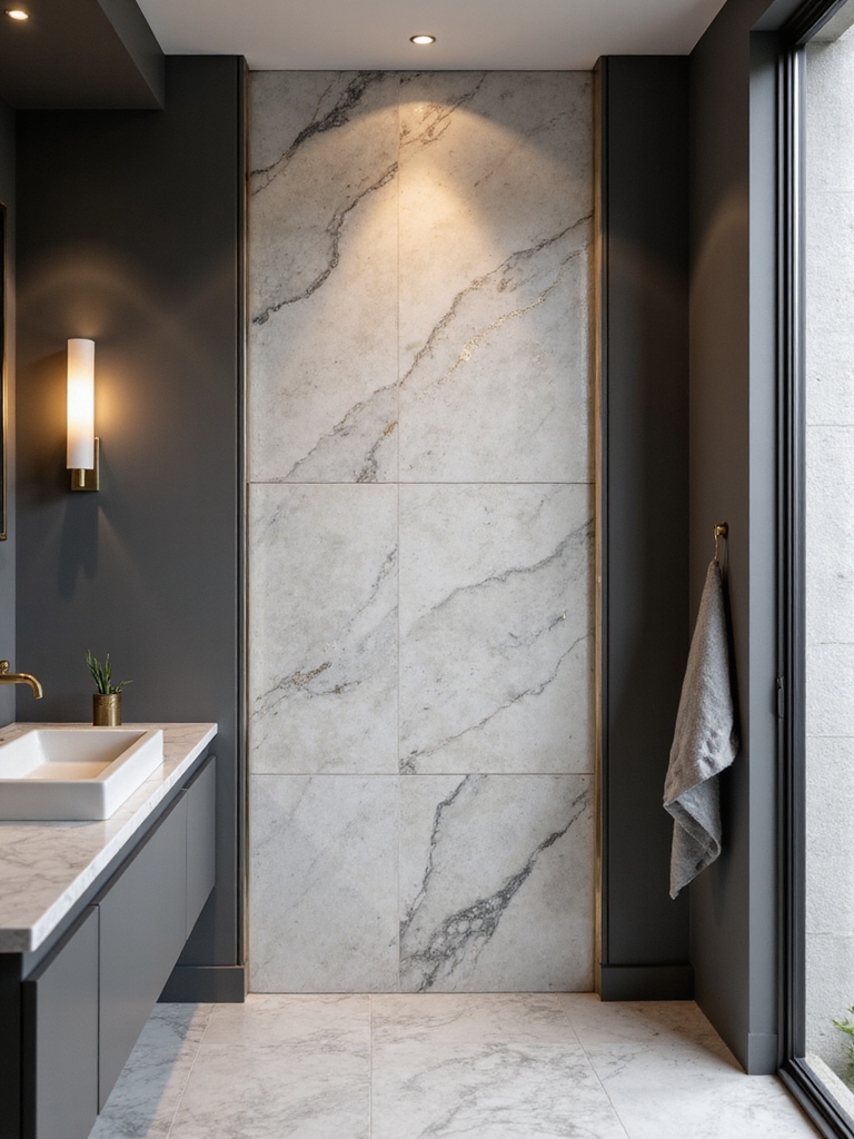 stunning bathroom wall designs