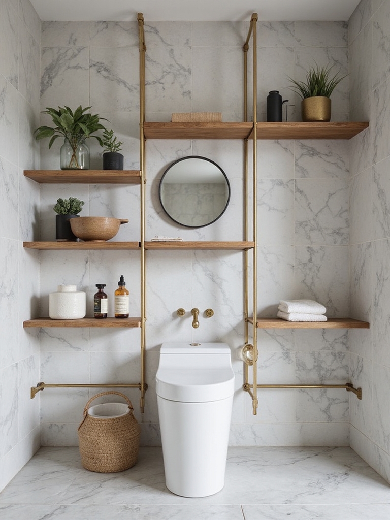 stylish and space saving shelving