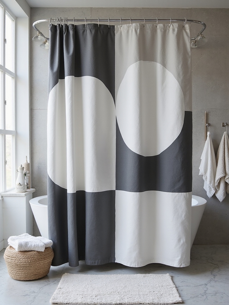 stylish black and white decor