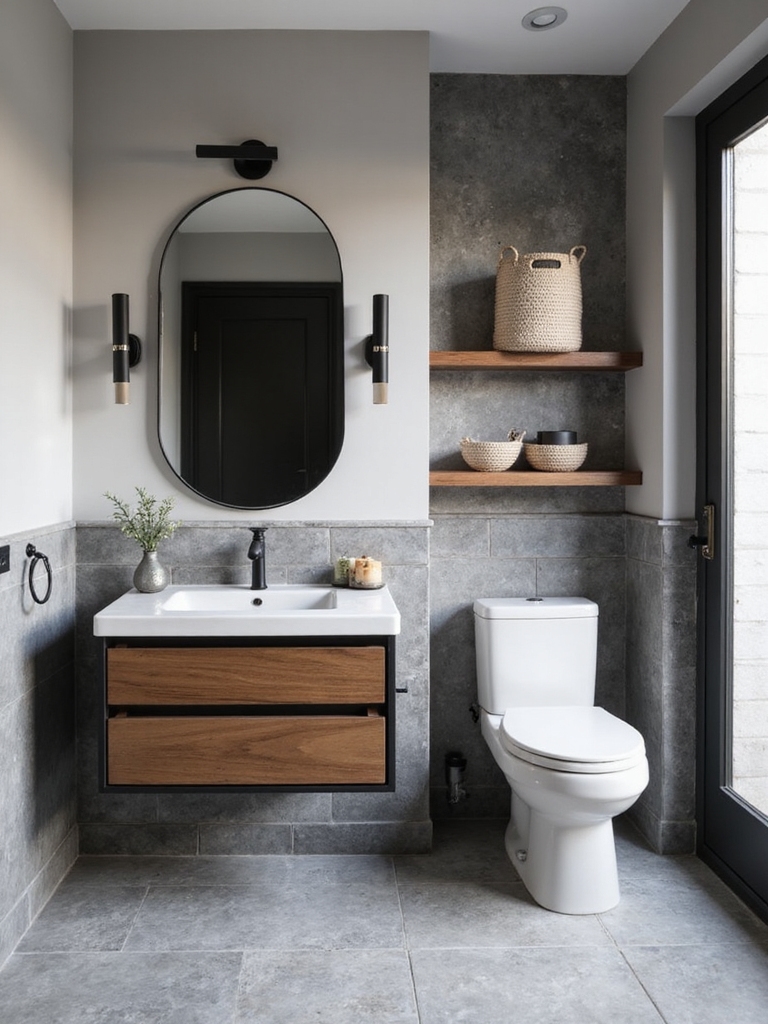 stylish dual purpose bathroom storage