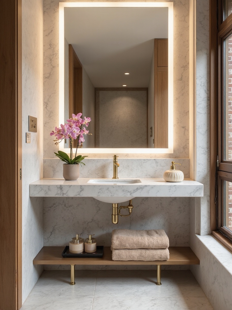 stylish intentional bathroom design