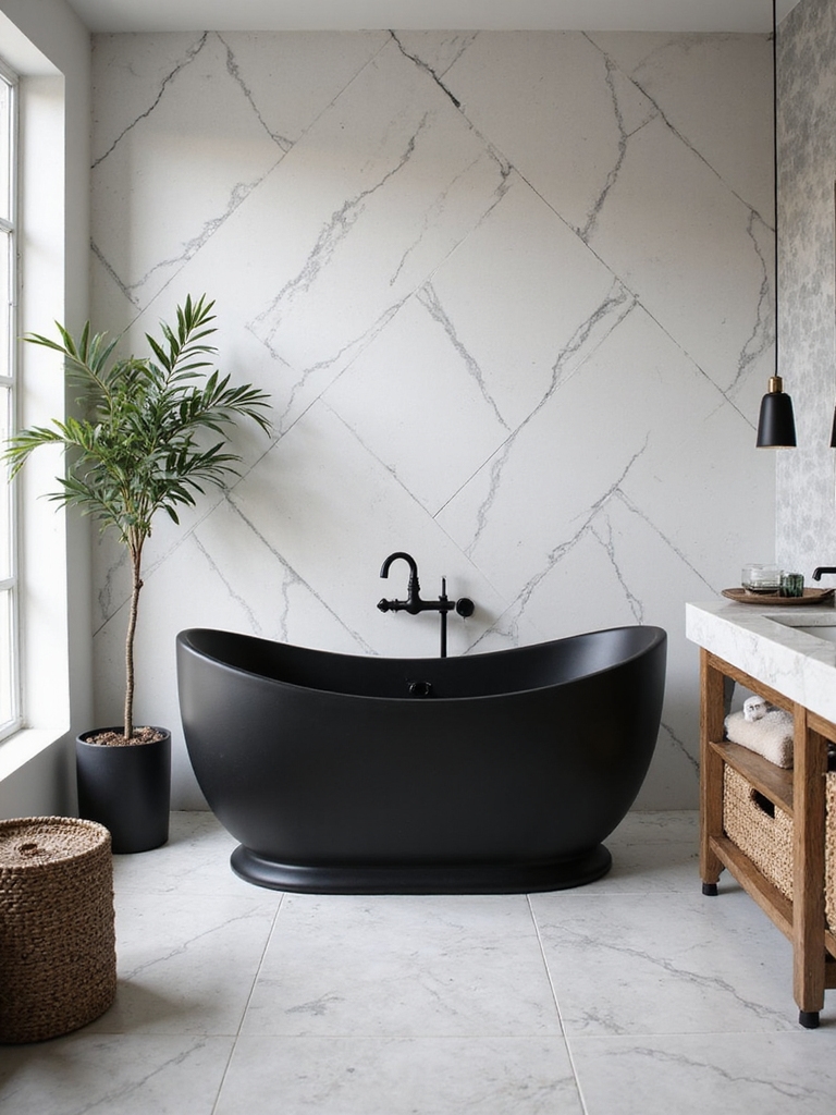 stylish monochrome bathroom inspiration