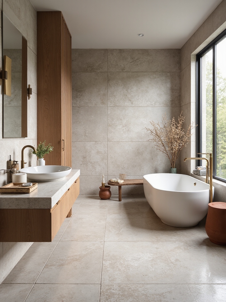 textured tiles enhance warmth