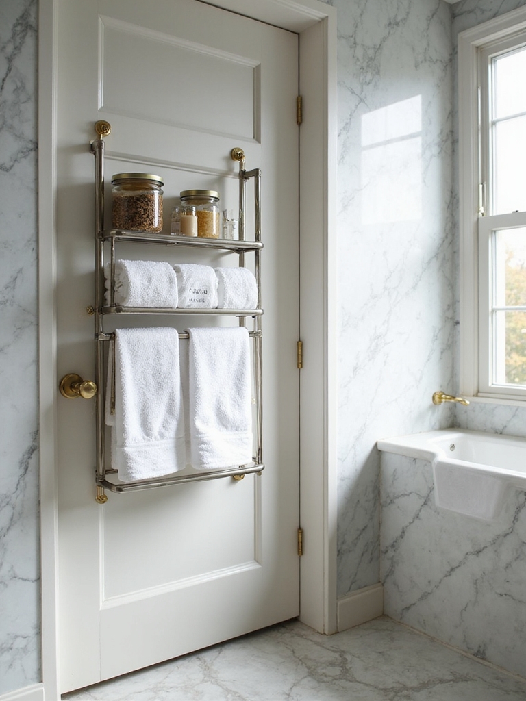 tiered bathroom storage solutions