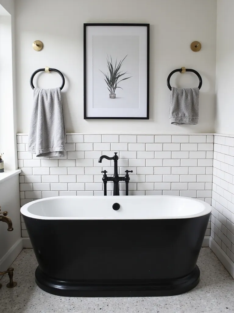 timeless black and white decor