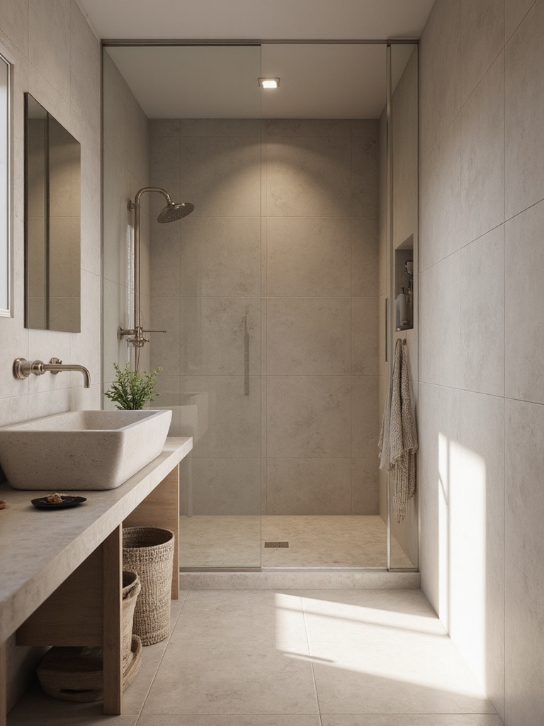 timeless calm in bathrooms
