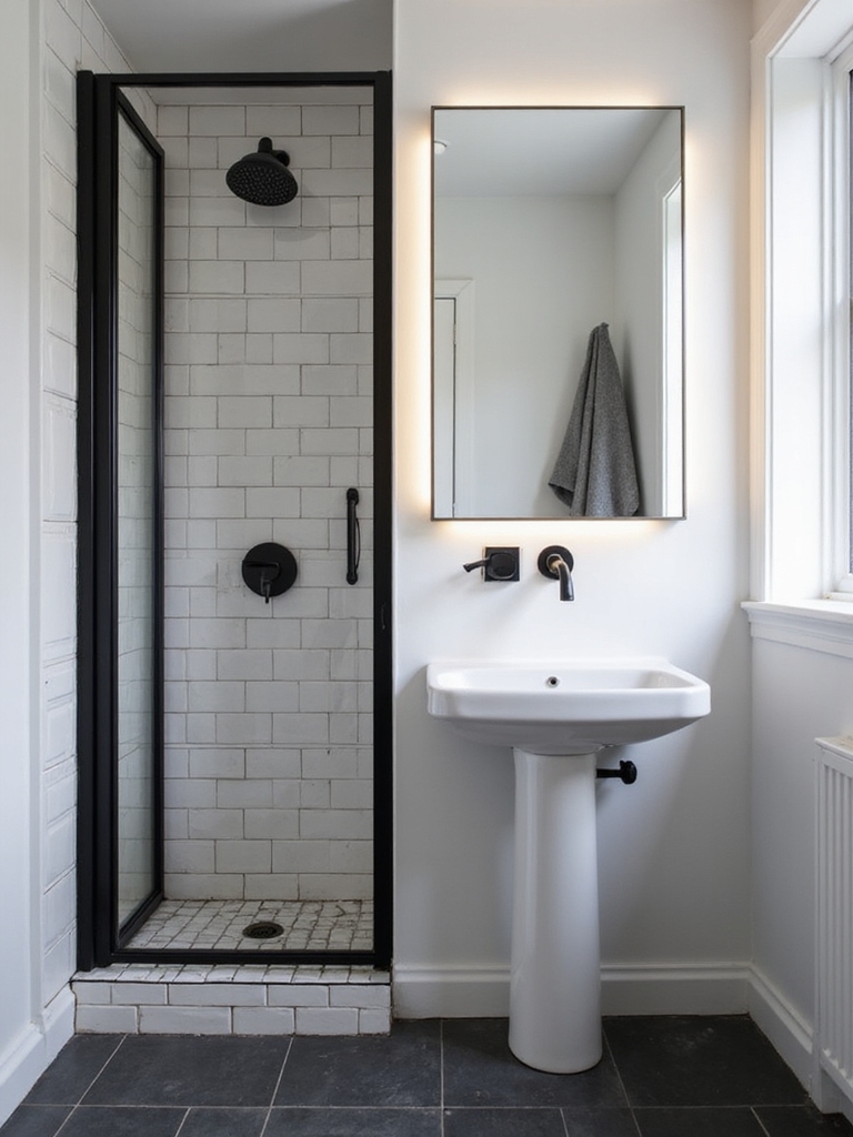 timeless contrast enhances space