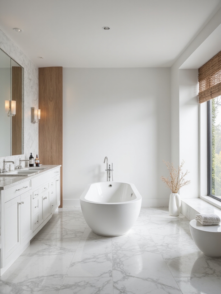 timeless elegant white bathrooms