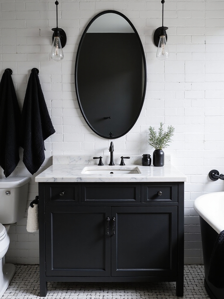 timeless monochrome bathroom design
