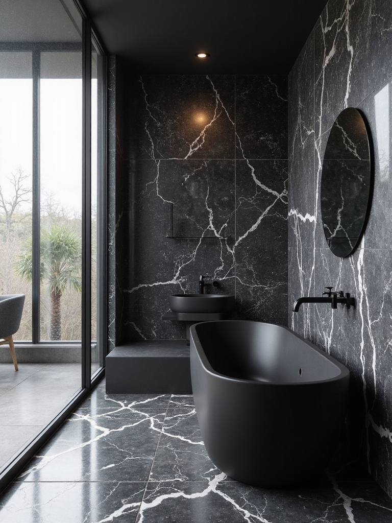 timeless monochrome bathroom elegance