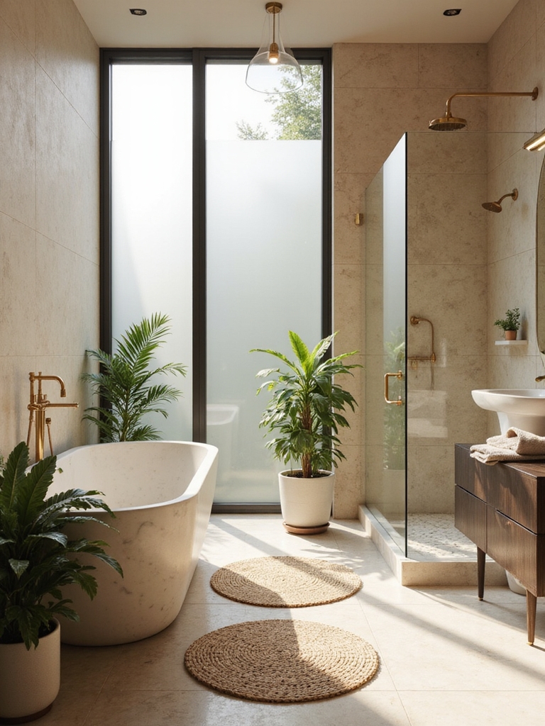 tranquil spa style bathroom design