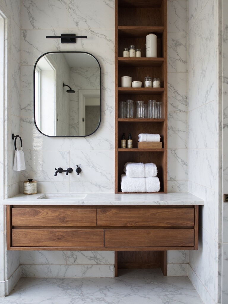 vertical shelving for organization