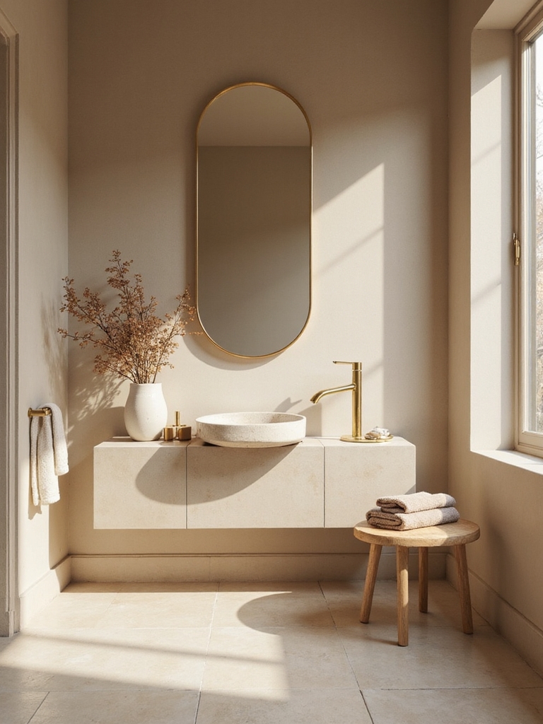 warm inviting bathroom elegance
