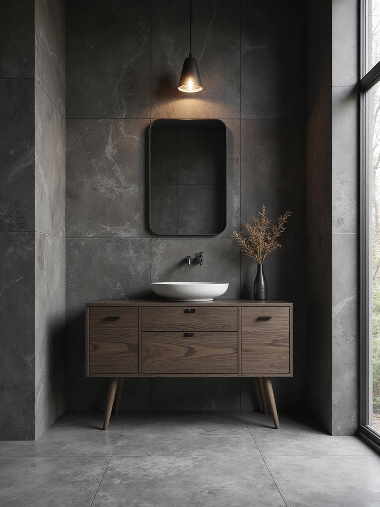 warm inviting bathroom textures