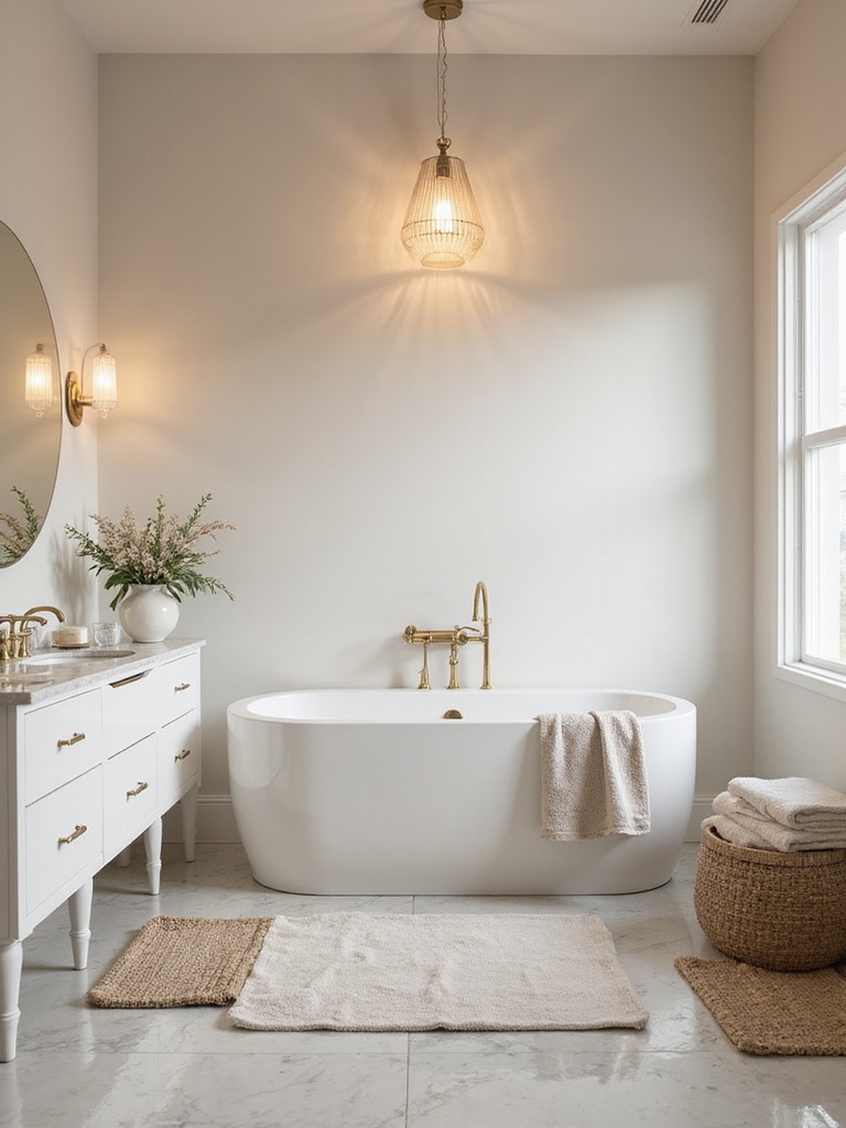 warm layered lighting design