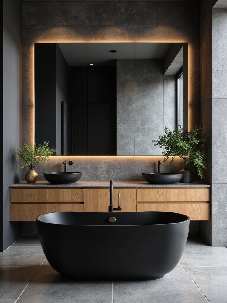 warm modern black wood
