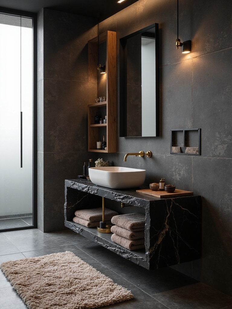 warm textures in noir