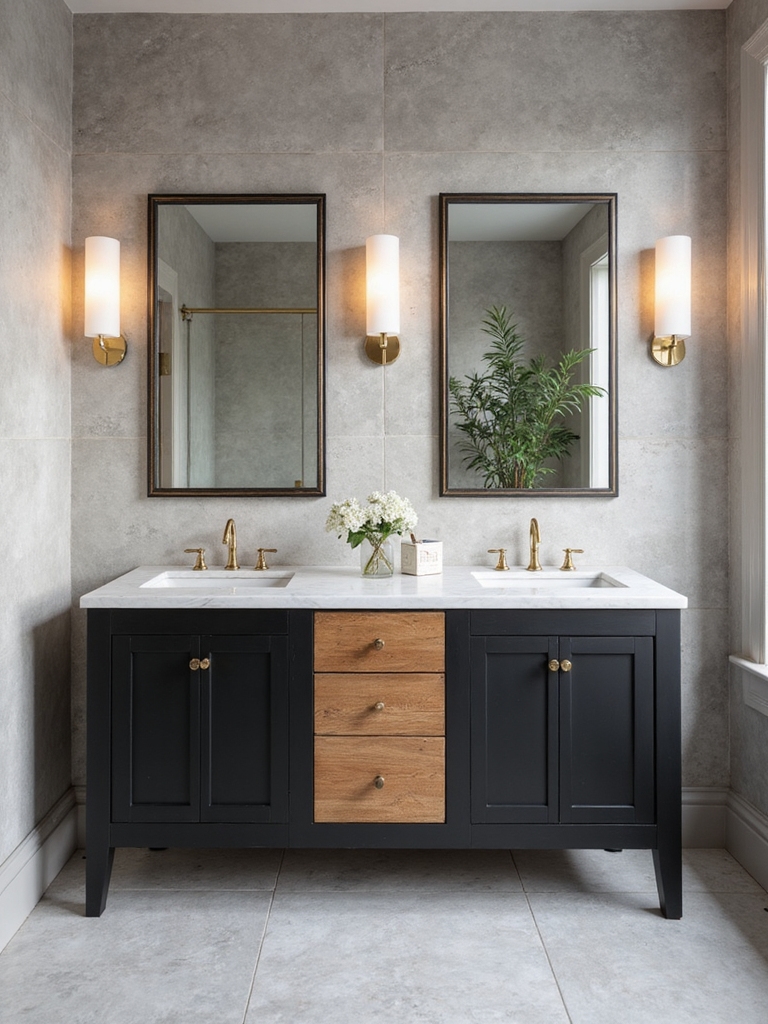 warm welcoming black vanities